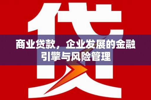 昂昂溪商业贷款，企业发展的金融引擎与风险管理