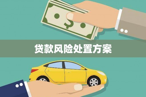 昂昂溪贷款风险处置方案