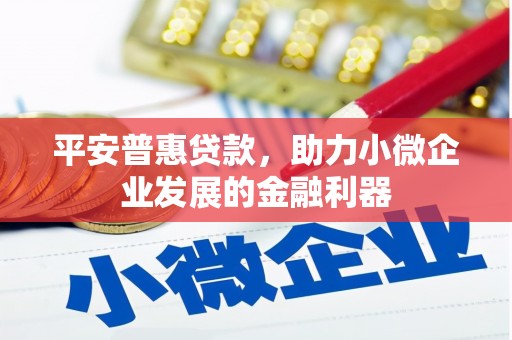 昂昂溪平安普惠贷款，助力小微企业发展的金融利器