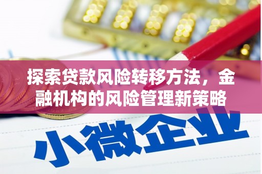 昂昂溪探索贷款风险转移方法，金融机构的风险管理新策略