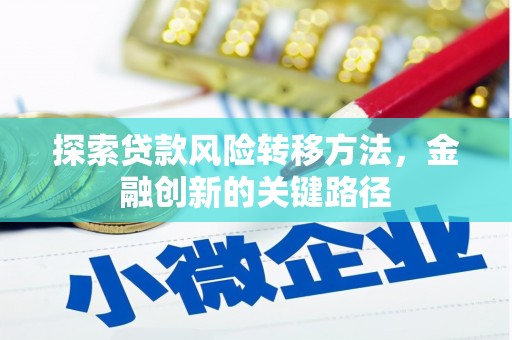 昂昂溪探索贷款风险转移方法，金融创新的关键路径