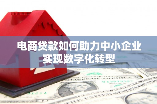 昂昂溪电商贷款如何助力中小企业实现数字化转型