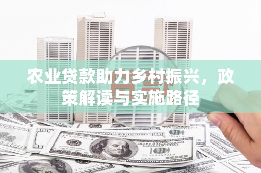 昂昂溪农业贷款助力乡村振兴，政策解读与实施路径