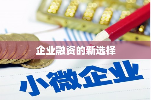 昂昂溪企业融资的新选择