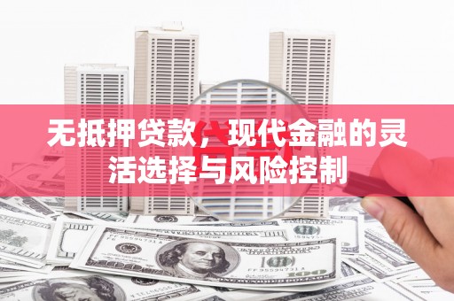 昂昂溪无抵押贷款，现代金融的灵活选择与风险控制