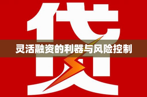 昂昂溪灵活融资的利器与风险控制