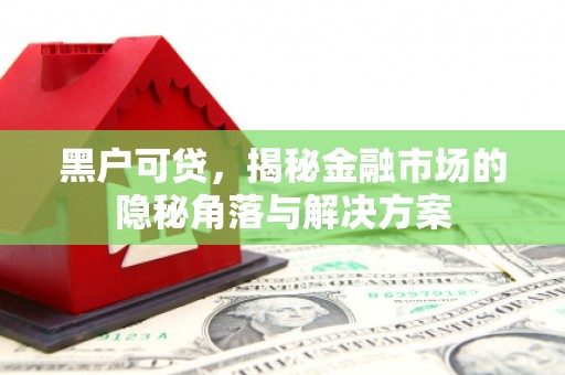 昂昂溪黑户可贷，揭秘金融市场的隐秘角落与解决方案