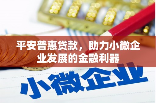 昂昂溪平安普惠贷款，助力小微企业发展的金融利器