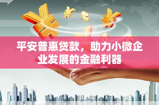 昂昂溪平安普惠贷款，助力小微企业发展的金融利器