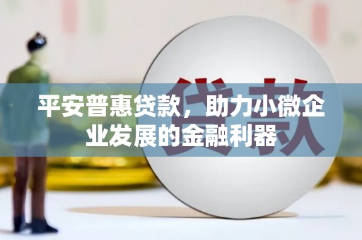 昂昂溪平安普惠贷款，助力小微企业发展的金融利器