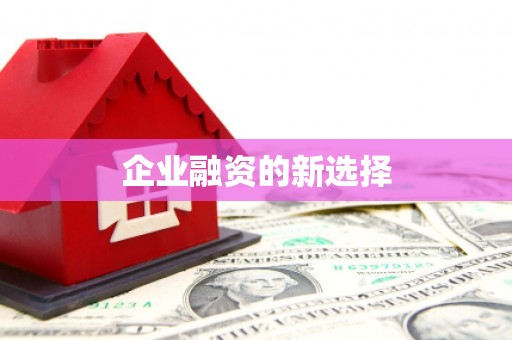 昂昂溪企业融资的新选择