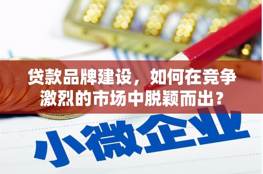 昂昂溪贷款品牌建设，如何在竞争激烈的市场中脱颖而出？