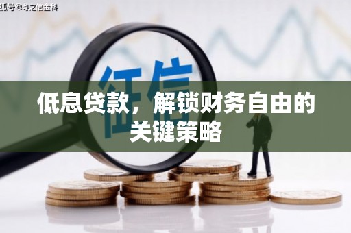 昂昂溪低息贷款，解锁财务自由的关键策略
