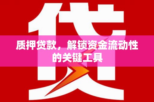 昂昂溪质押贷款，解锁资金流动性的关键工具