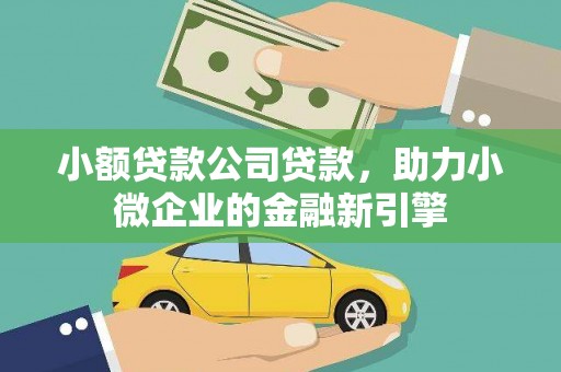 昂昂溪小额贷款公司贷款，助力小微企业的金融新引擎