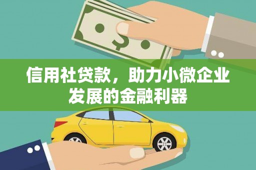昂昂溪信用社贷款，助力小微企业发展的金融利器