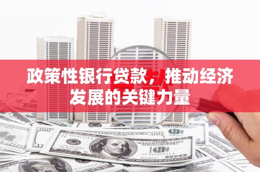 昂昂溪政策性银行贷款，推动经济发展的关键力量