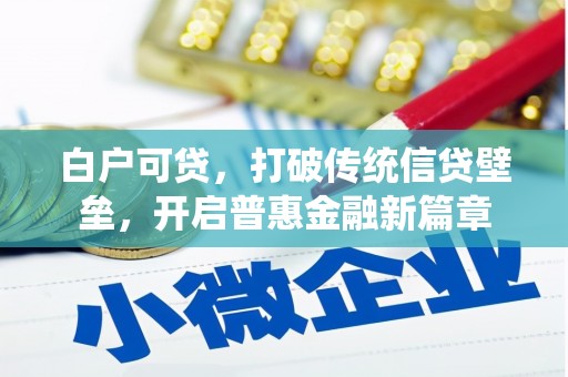 昂昂溪白户可贷，打破传统信贷壁垒，开启普惠金融新篇章
