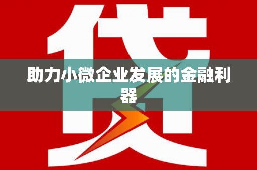 昂昂溪助力小微企业发展的金融利器